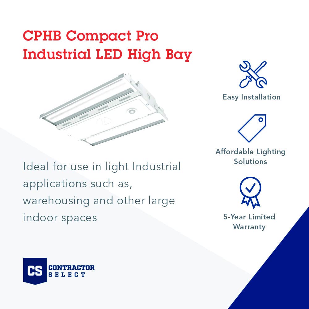 Lithonia Lighting CPHB 24LM MVOLT 50K Compact PRO LED Bay Light, High Bay, 24000 Lumens, 5000K Light